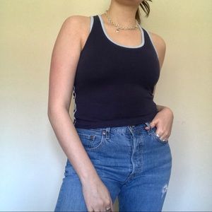 Vintage energie cotton keyhole tank